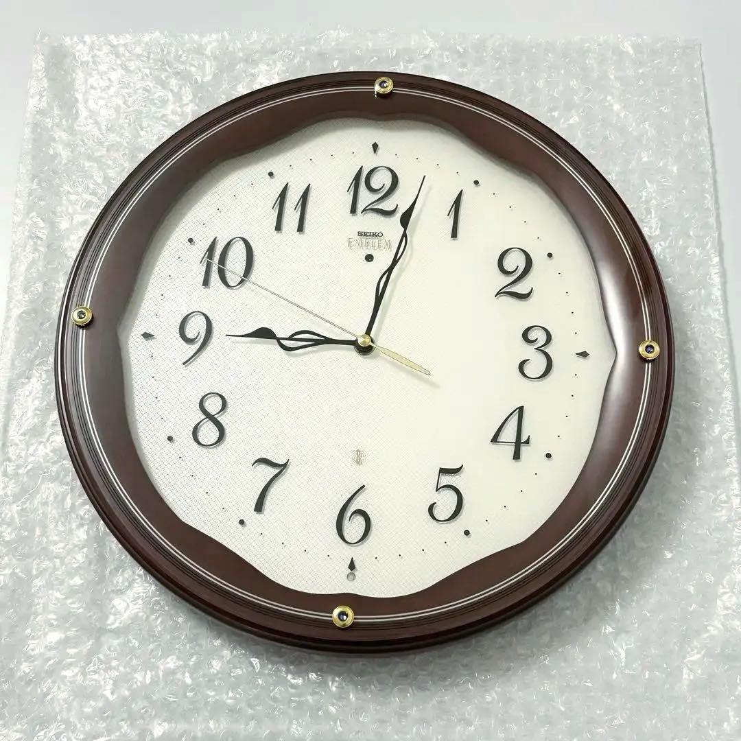 極美品✨ SEIKO EMBLEM 掛け時計 電波時計 スイープ HS551B
