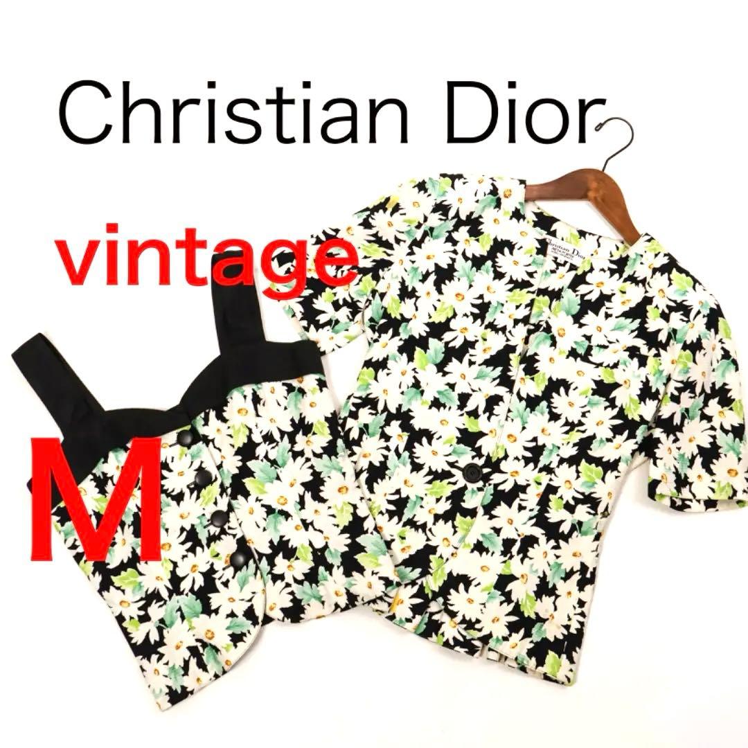 H2670クリスチャンディオール　PRET-A-P0RTER 花柄ジャケット