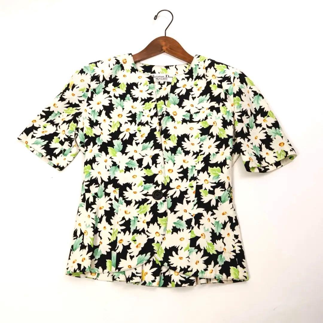 H2670クリスチャンディオール　PRET-A-P0RTER 花柄ジャケット