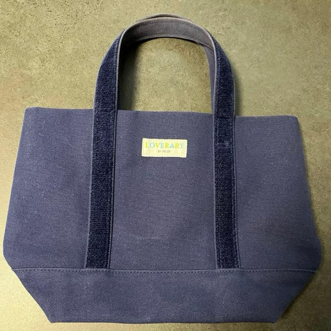 ラブラリーバイフェイラー オールドテディ ワッペントートバッグ ネイビー 小