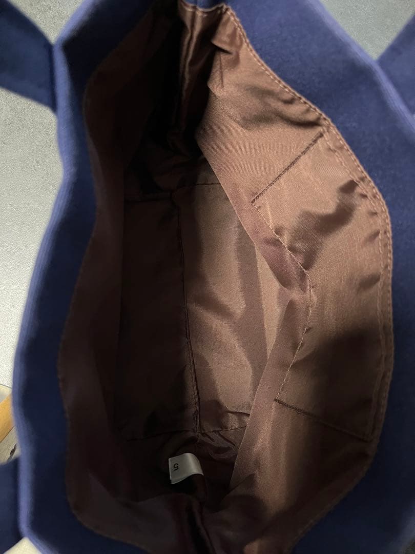 ラブラリーバイフェイラー オールドテディ ワッペントートバッグ ネイビー 小