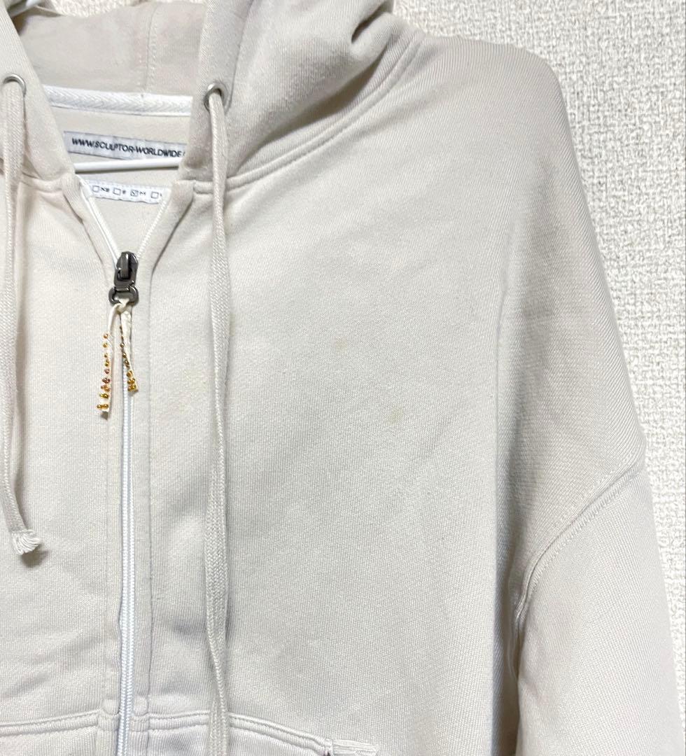SCULPTOR Beaded Saint Hoodie White（M）