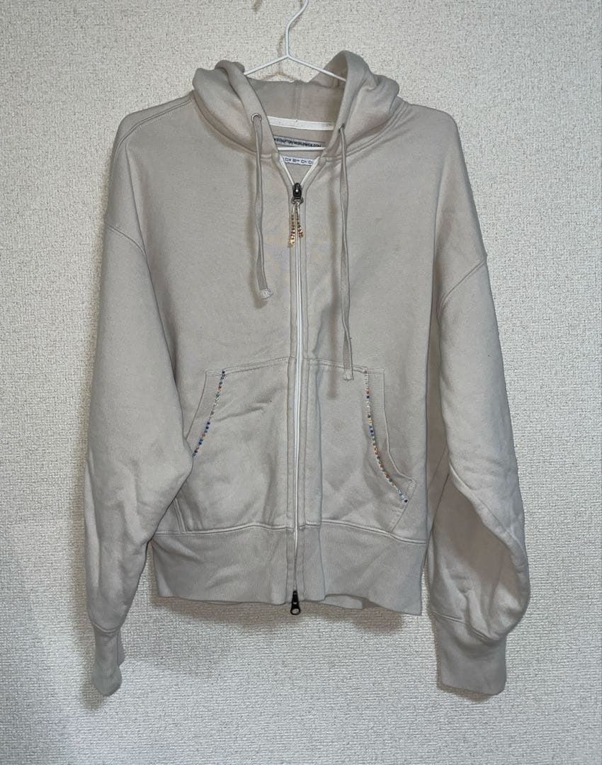 SCULPTOR Beaded Saint Hoodie White（M）