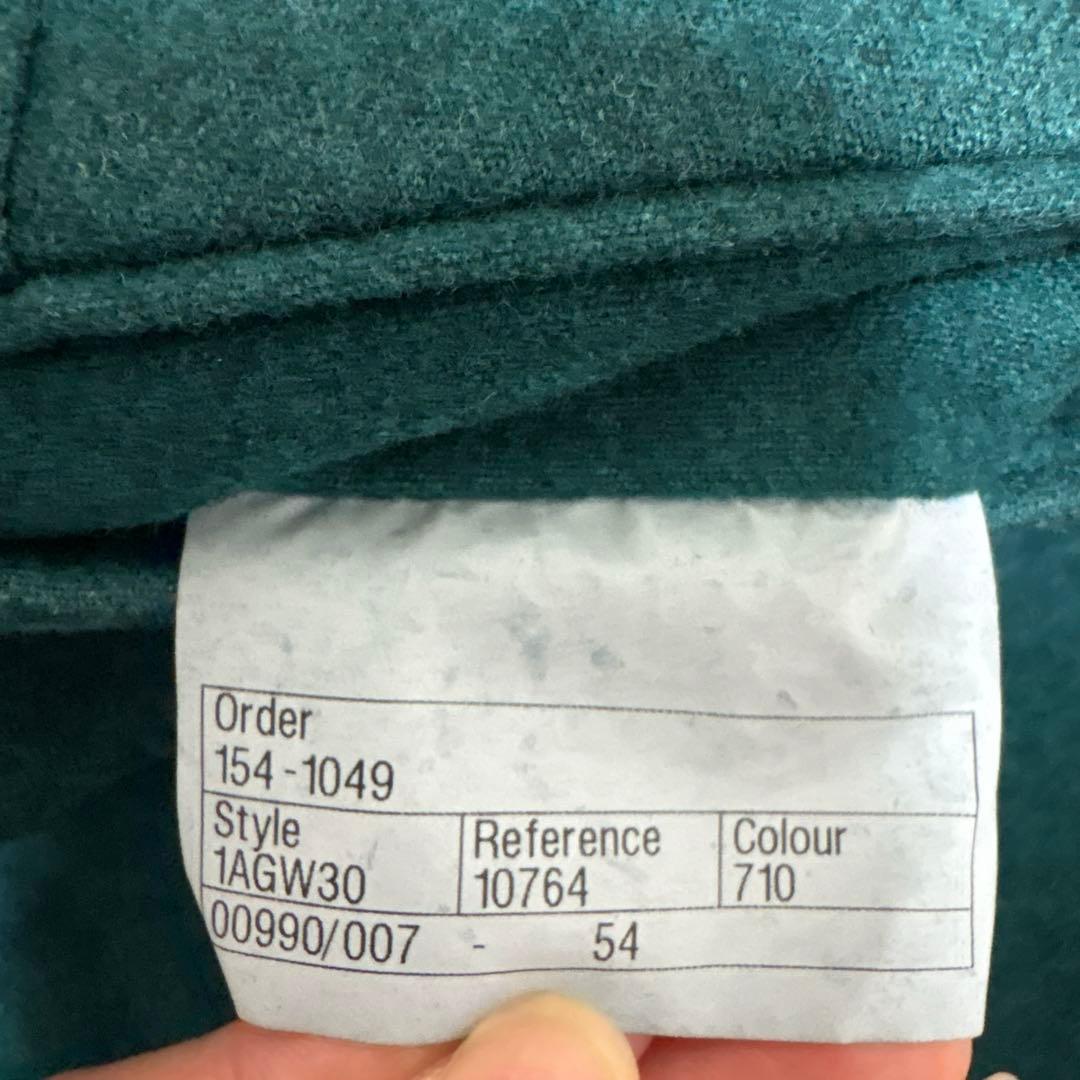 新品タグ付き INCOTEX スリムフィットウールスラックスパンツ グリーン54