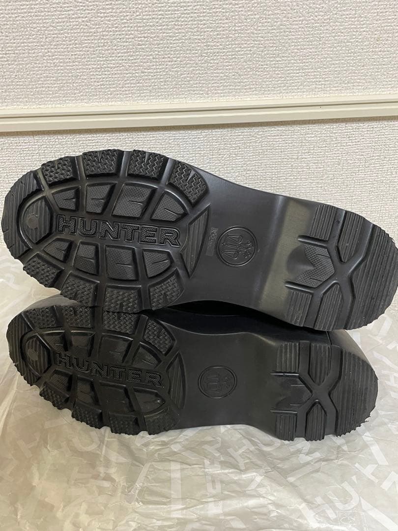 HUNTERレディース エクスプローラー チェルシー フラットフォームブーツ