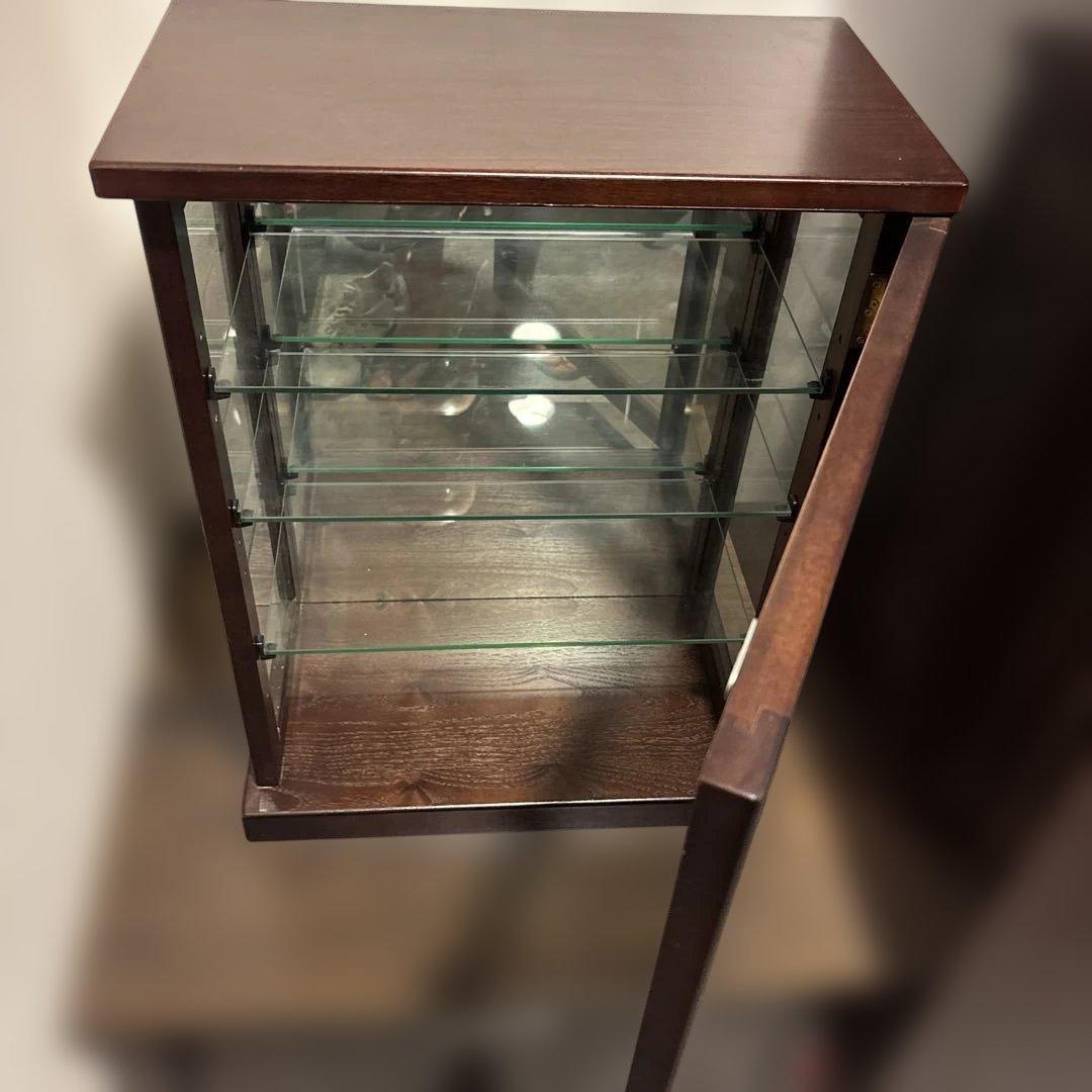 な*ん様 クロネコヤマト便梱包信頼配送品コレクションケース4段内3段棚ガラス段高