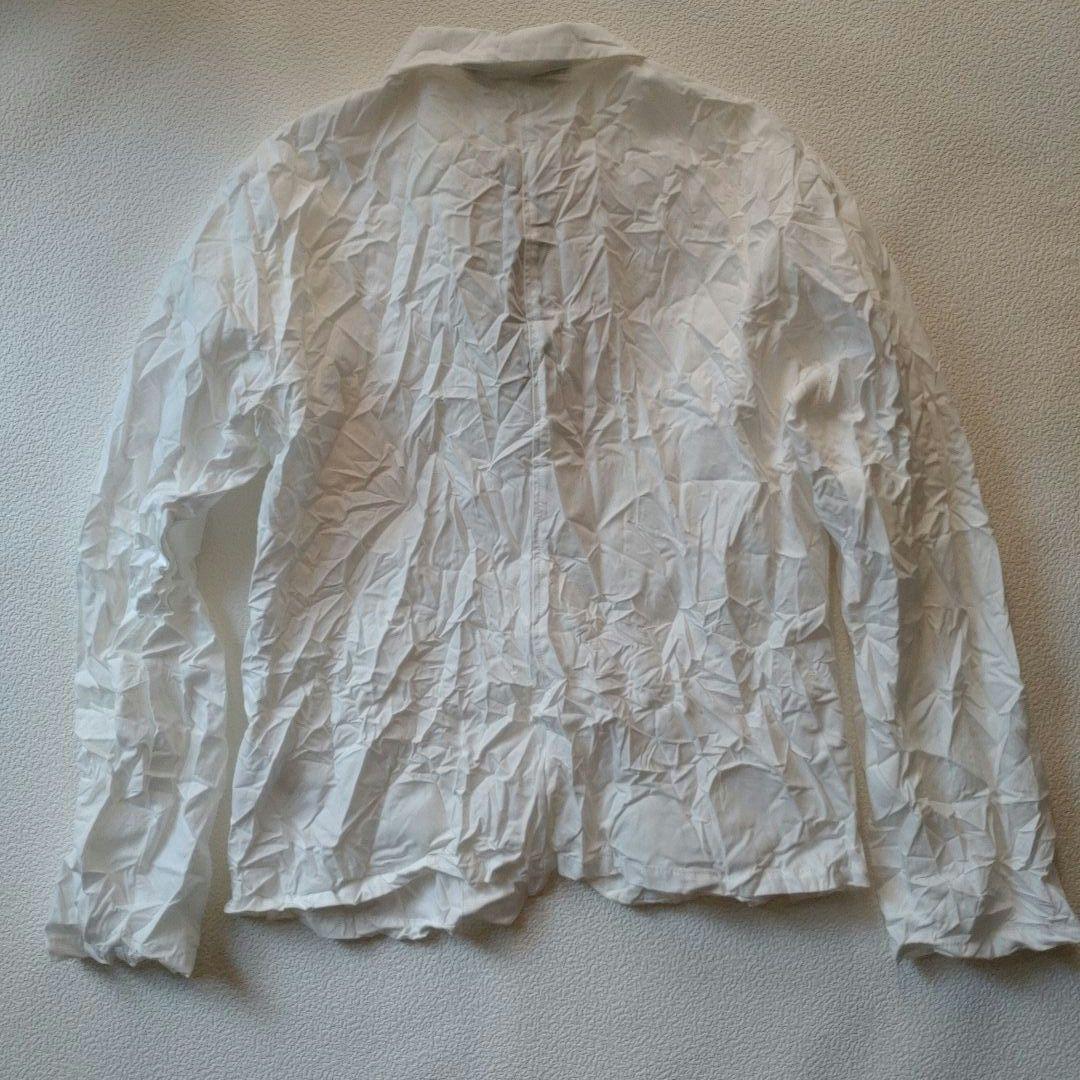 新品mizuiro ind ホワイトシワ加工 テーラードジャケット