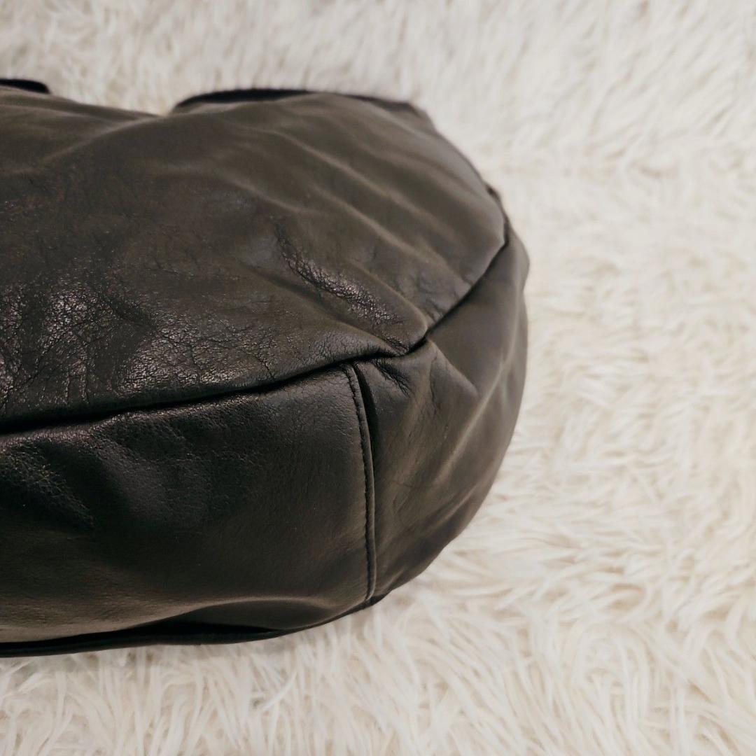 russet ラシット ソフトレザー ラウンド ビッグショルダ ーバッグ 肩掛け