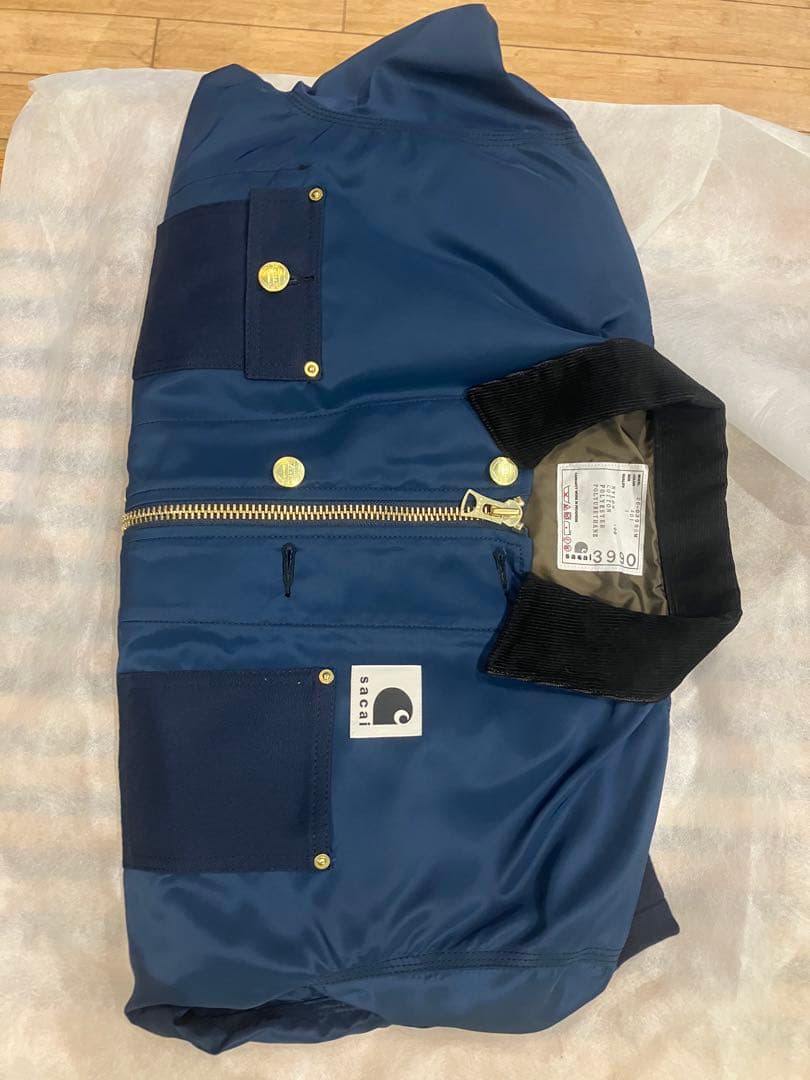 上下1 セットアップ　sacai Carhartt WIP Duck 新品　青
