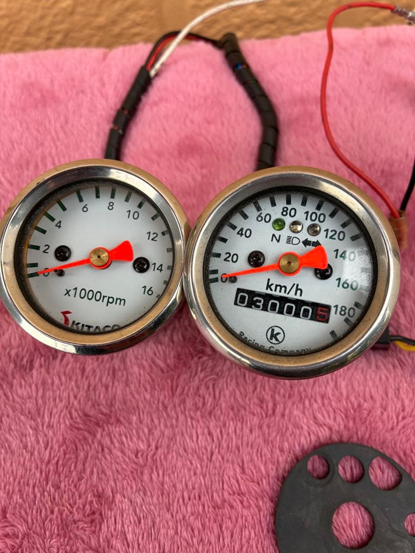 KITACO キタコミニミニメーターセット&キーシリンダー&ハンドルロックセット