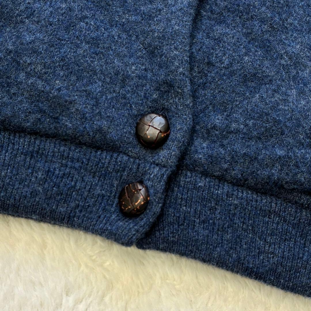 美品 Mademoiselle NON NON 丸襟ニットジャケット