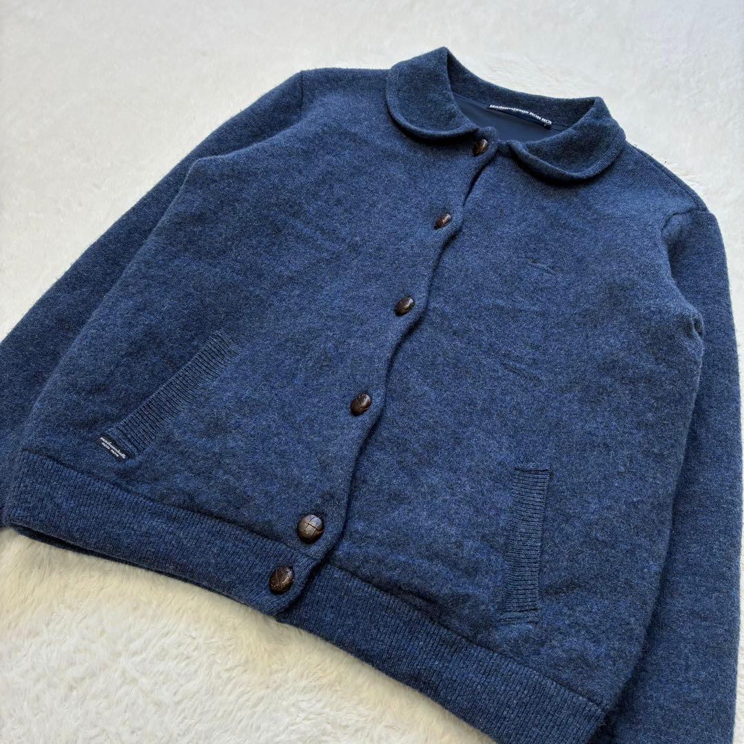 美品 Mademoiselle NON NON 丸襟ニットジャケット
