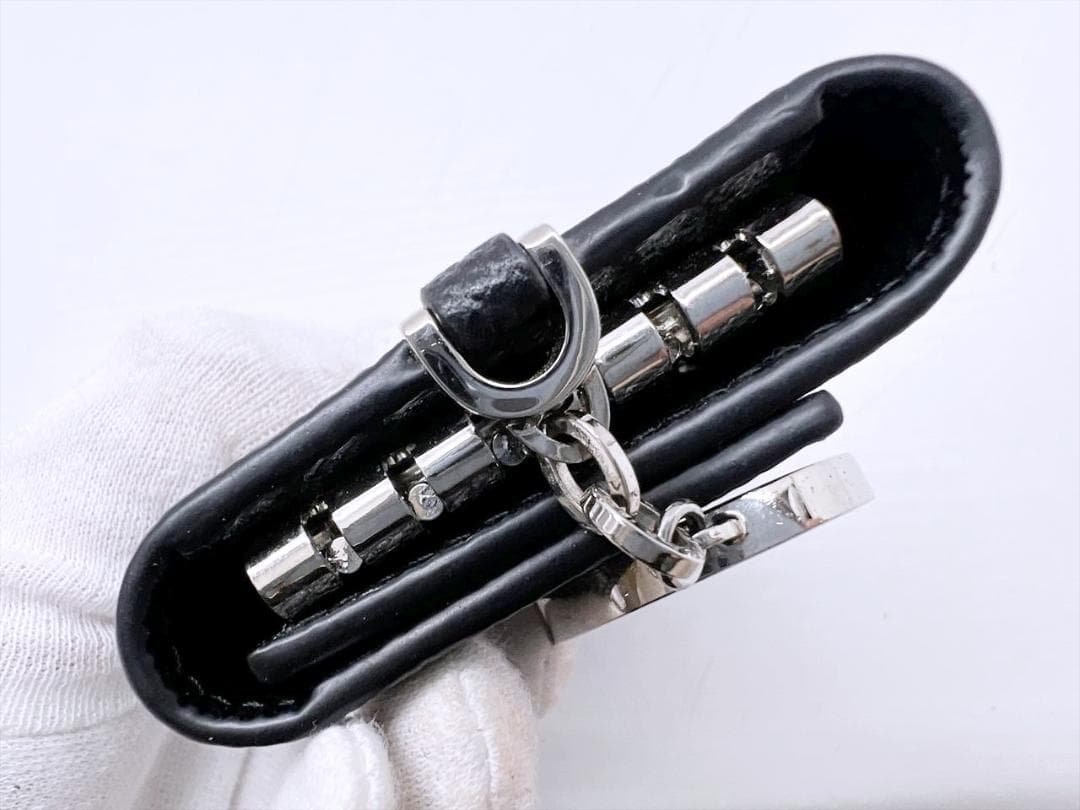 美品　ブルガリ　クリップ　キーホルダー　キーケース　289360　RFID