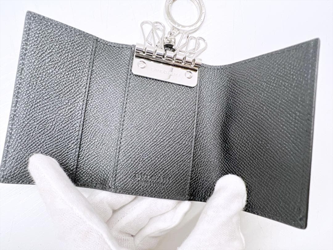 美品　ブルガリ　クリップ　キーホルダー　キーケース　289360　RFID