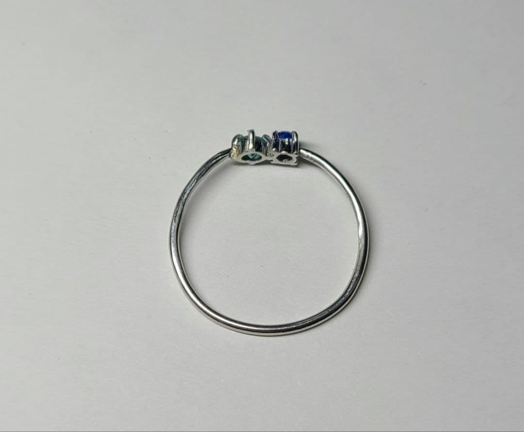 素晴らしい共演!!★バターリャパライバトルマリン&アウイナイトリングPt900★