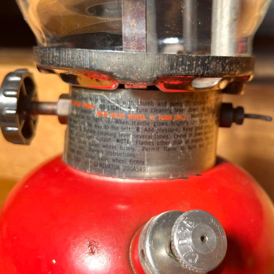 Coleman レッドガソリンランタン 1978年製