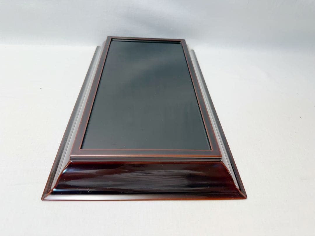 ほぼ未使用 茶道具 木製溜塗 香付花月 且坐 且座 香盆 長盆 元箱