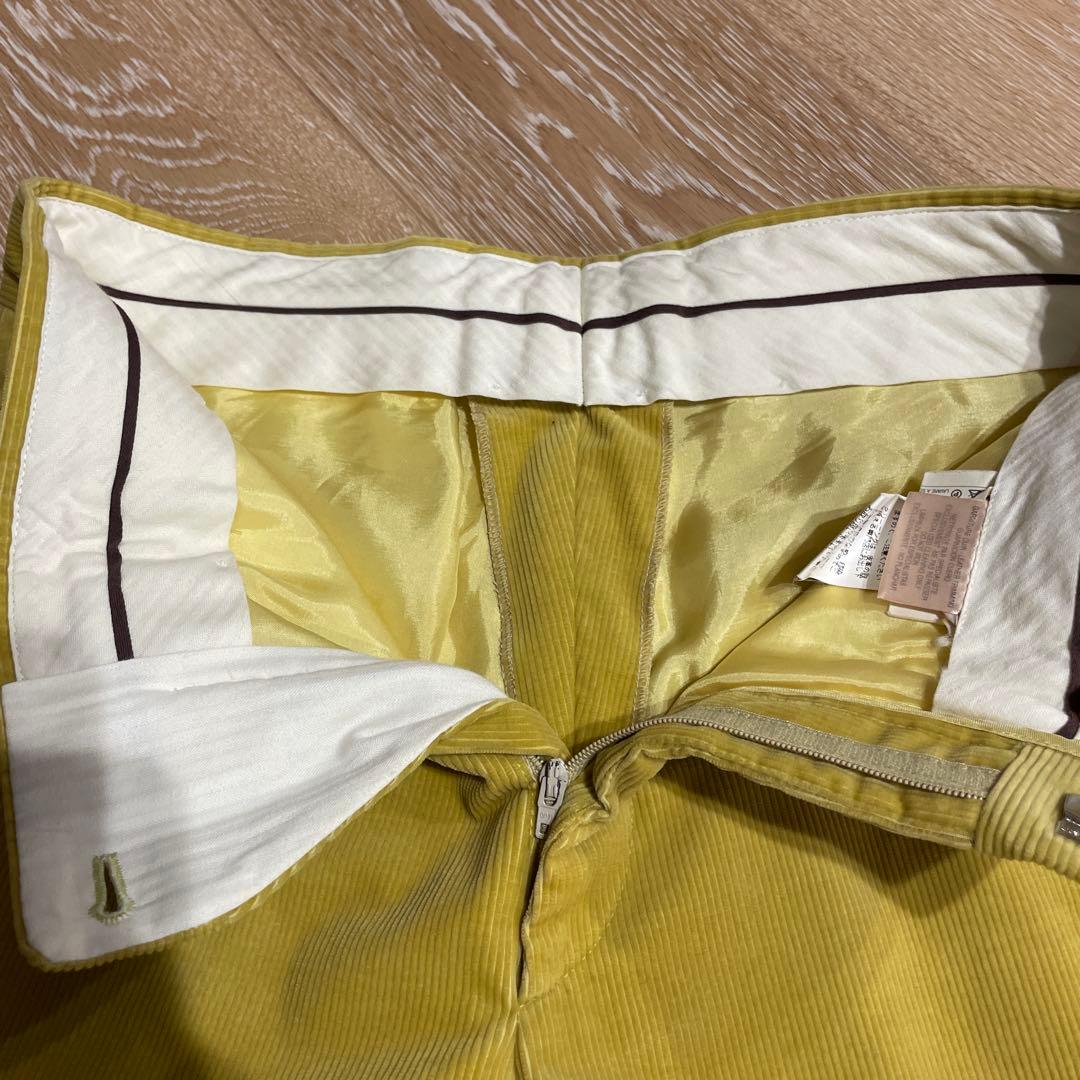 HERMES エルメス コーデュロイスラックス　セリエボタン