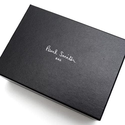 B06590 新品 Paul Smith マルチカラーロゴ 折り財布 グレー