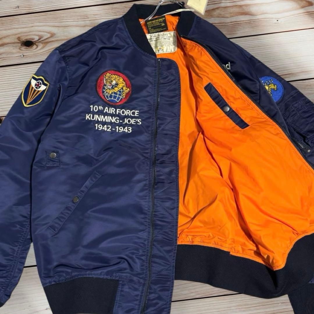 新品未使用タグ付✨KaraKu MA-1フライトジャケット 4XL ネイビー