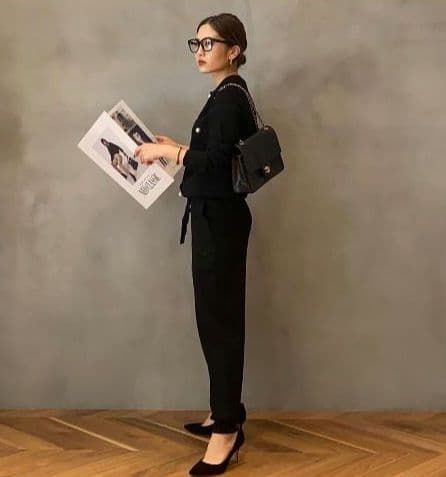 MADISONBLUE　マディソンブルー　パールジャンプスーツ　ブラック