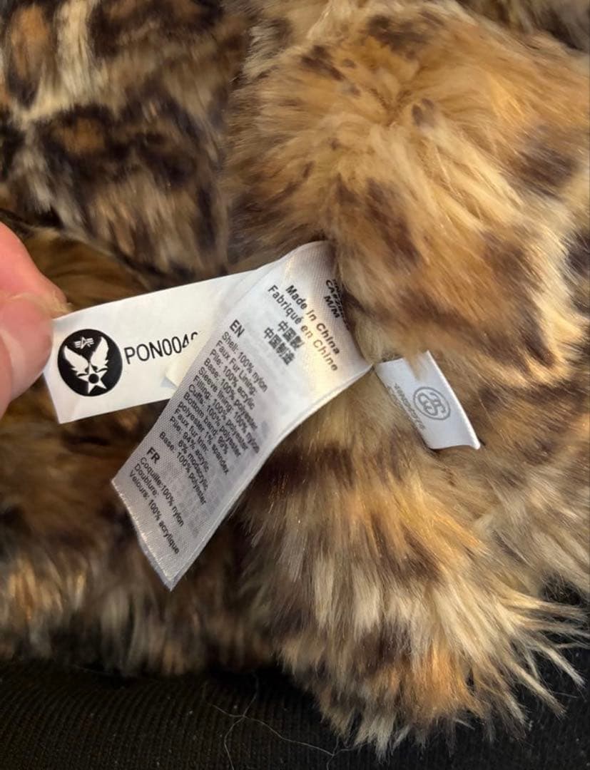 Stussy ブラック MA-1 フライトジャケット