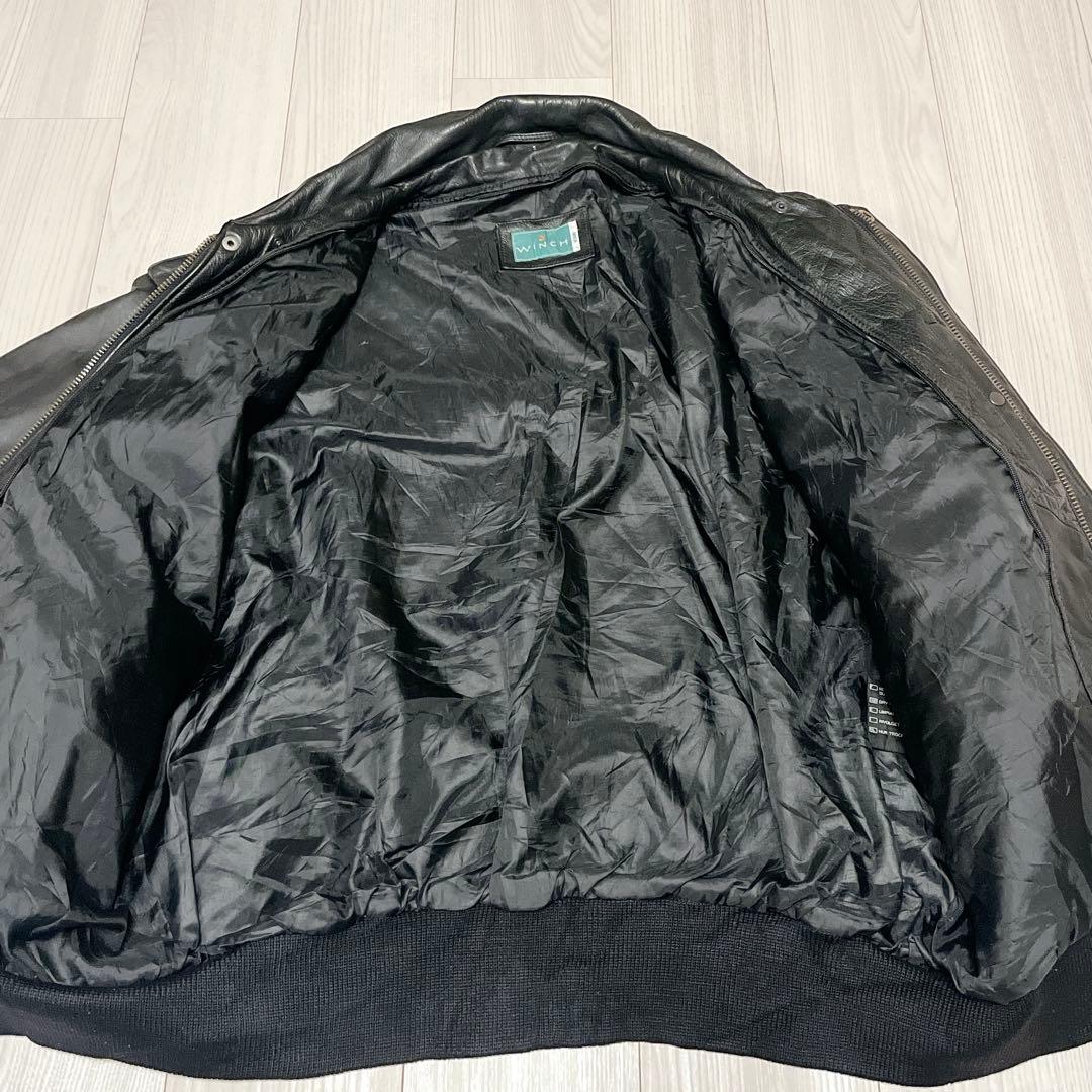 希少サイズ WINCH vintage 本革 フライトジャケット G-1 A-2