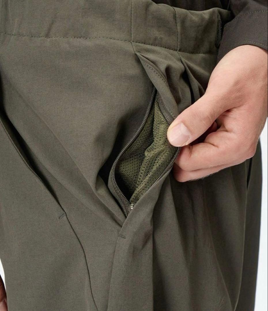 GOLD WIN ワンタック テーパード ストレッチパンツ GL75177