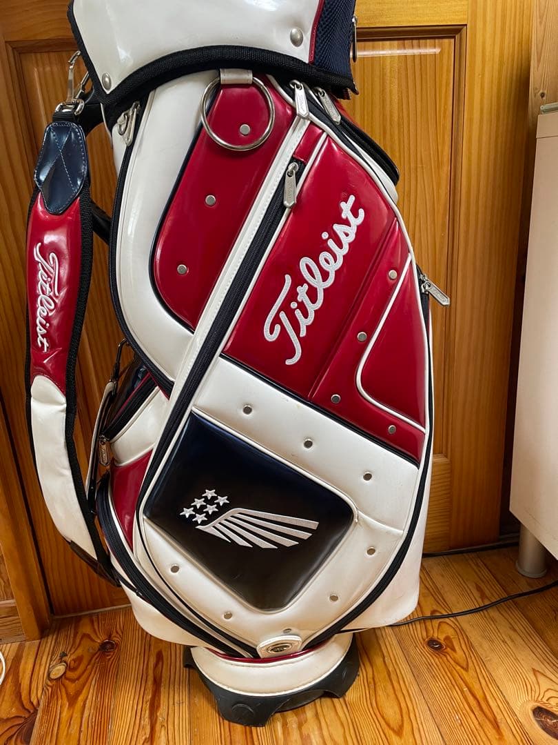 Titleist キャディバッグ ホワイト レッド ネイビー