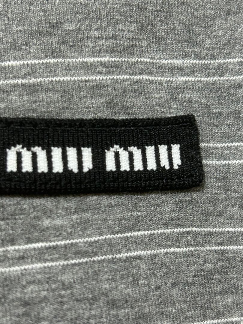 【新品未使用】miumiu コットンジャージー ポロシャツ