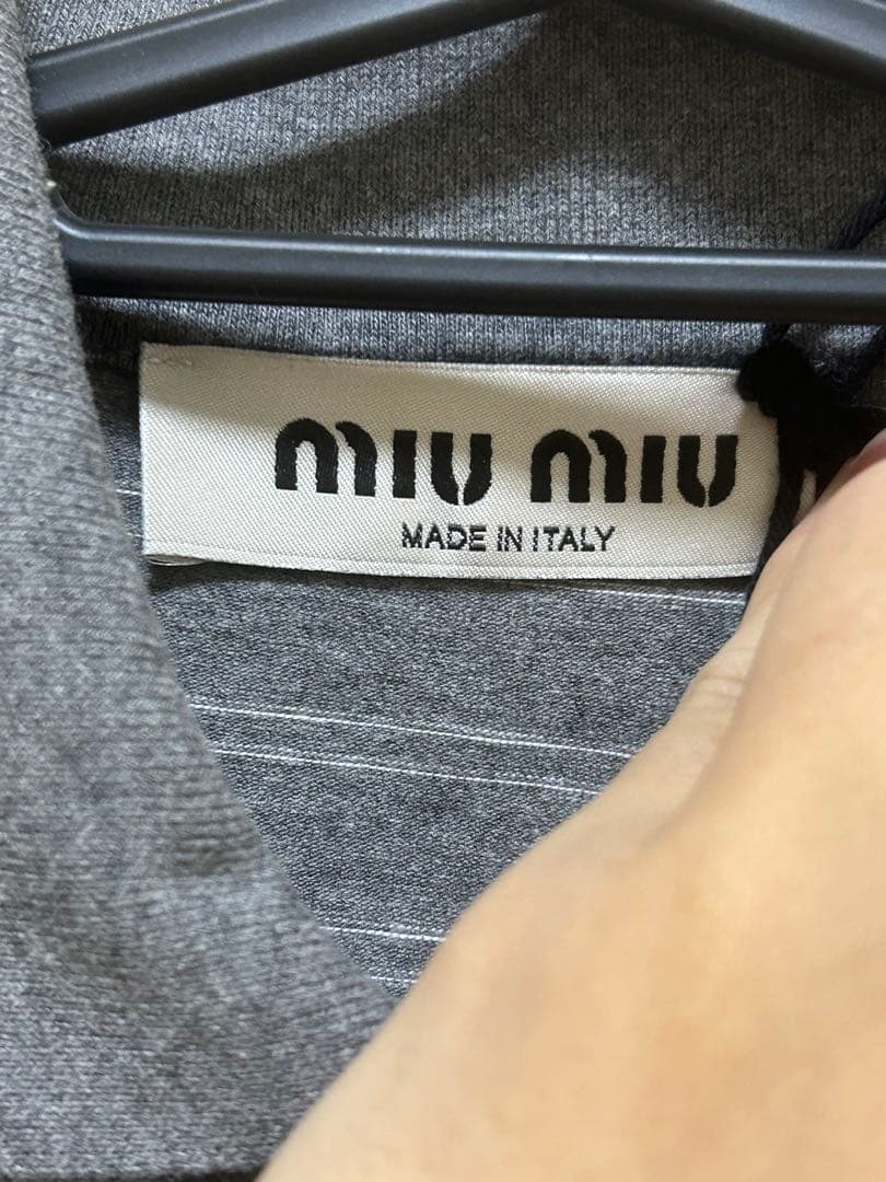 【新品未使用】miumiu コットンジャージー ポロシャツ