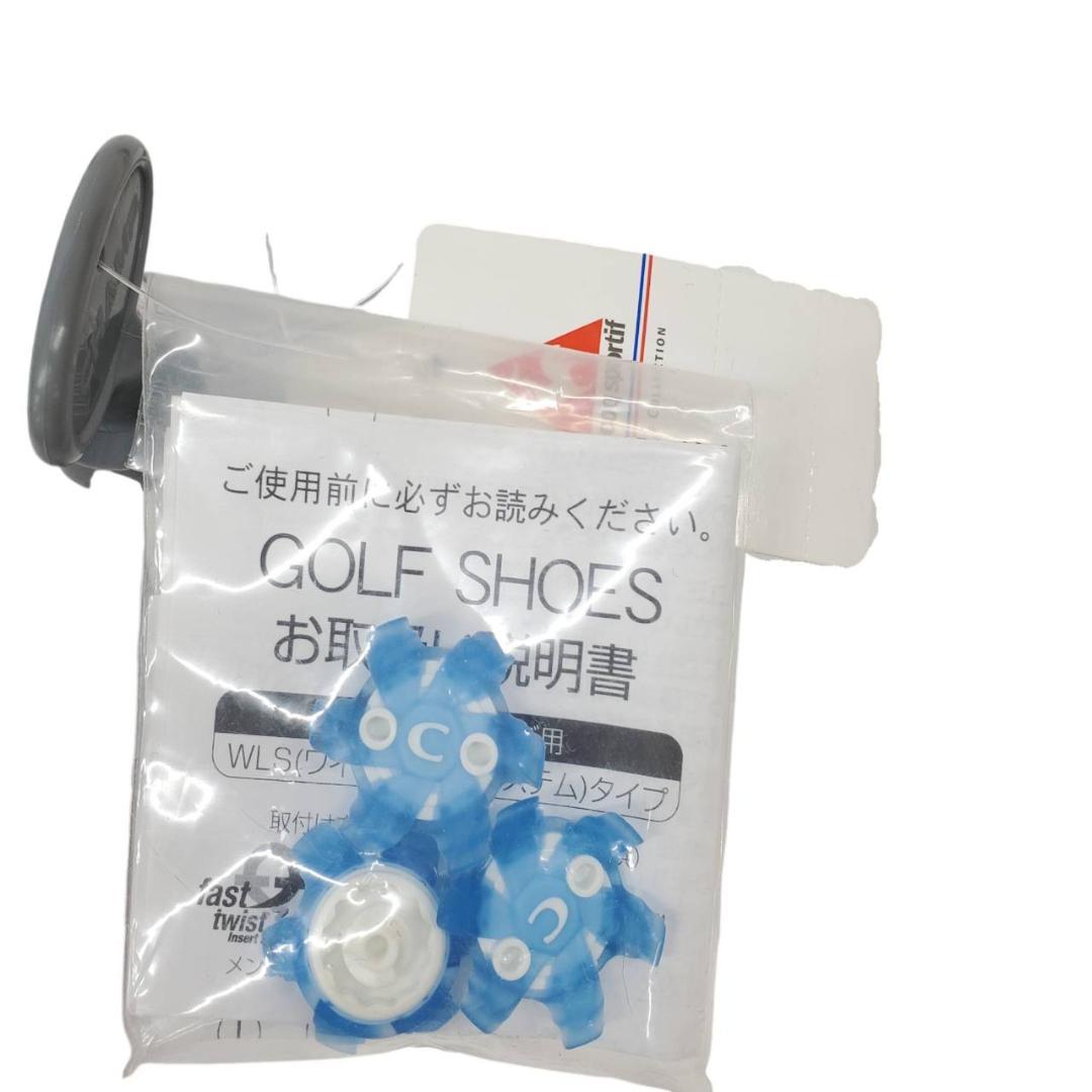 ★ルコック 新品 ゴルフシューズ ヒールダイヤル式 軽量 バイカラー 24.5