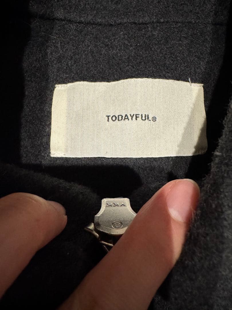 【美品】TODAYFULトゥデイフル　ウールブルゾンジャケット