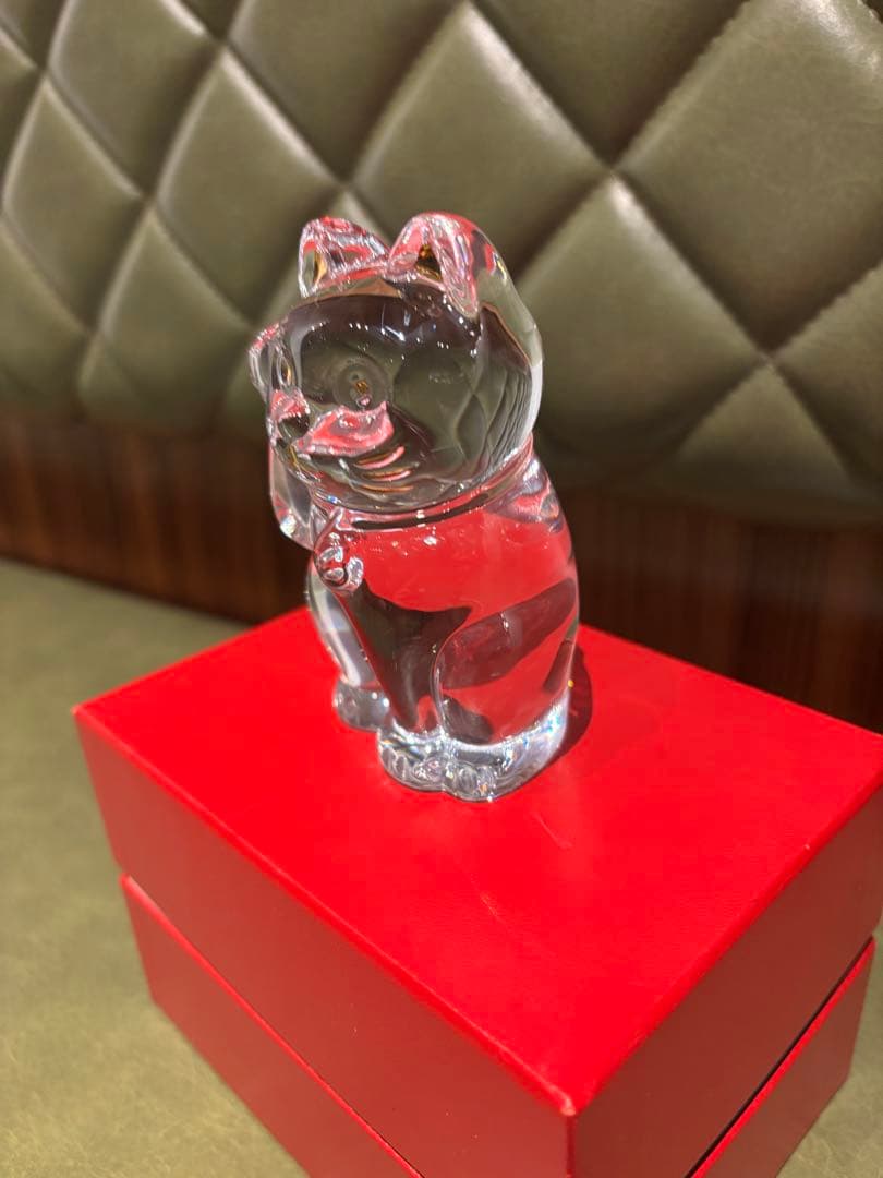 バカラ　招き猫　箱付き