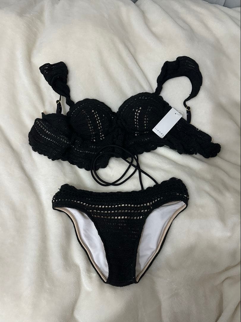 バイカラークロシェバンドゥカップ bikini