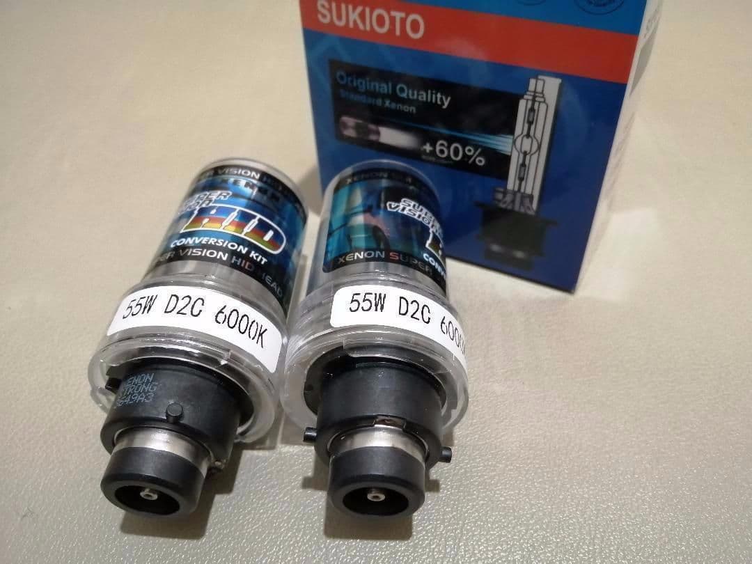 HIDキット D4 55W化 純正バラスト ヘッドライト6000K 車検 LED