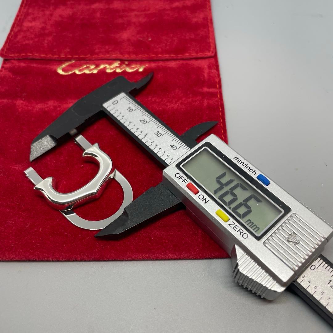 カルティエ　C・ドゥ Cモチーフ　マネークリップ　ステンレス　925