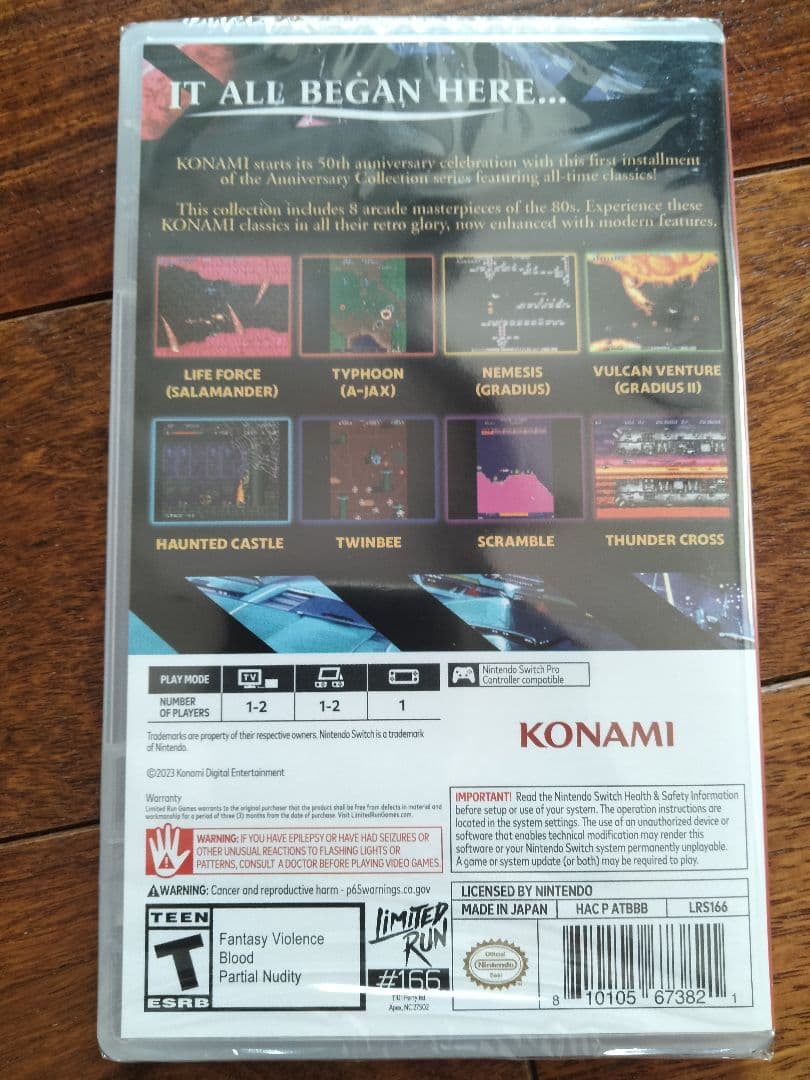 コナミ アーケードクラシックス アニバーサリーコレクション 北米版 新品未開封