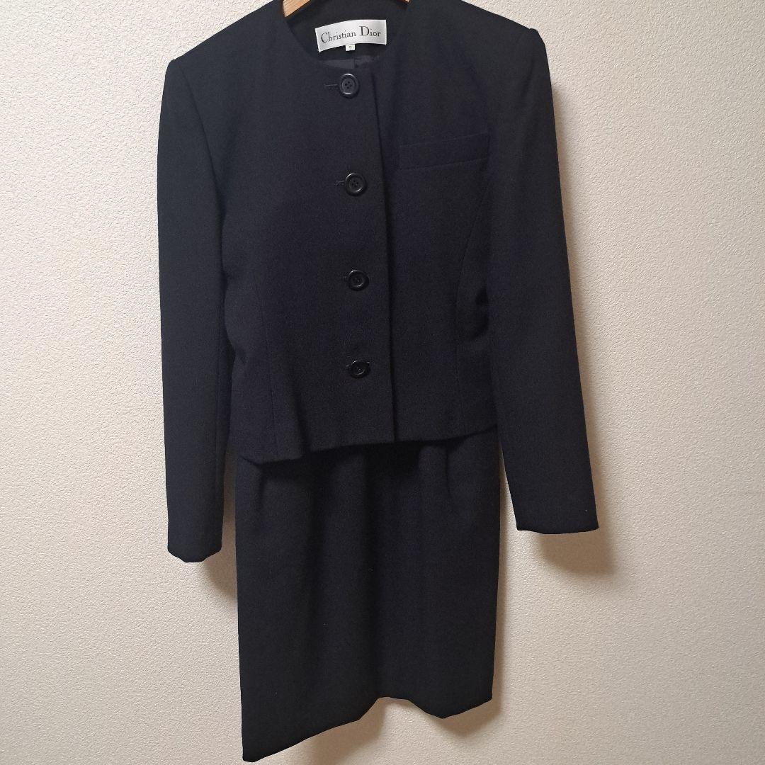 【未使用】CHRISTIAN DIOR セットアップスカートスーツ　S〜M