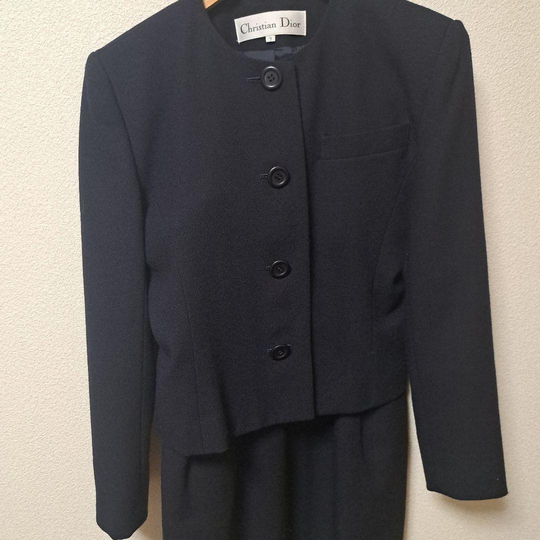 【未使用】CHRISTIAN DIOR セットアップスカートスーツ　S〜M