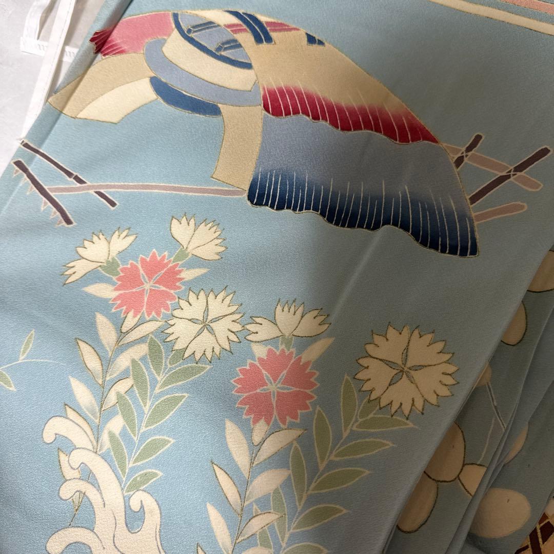 アンティーク振袖 まとめ売り 振袖 水色 花柄