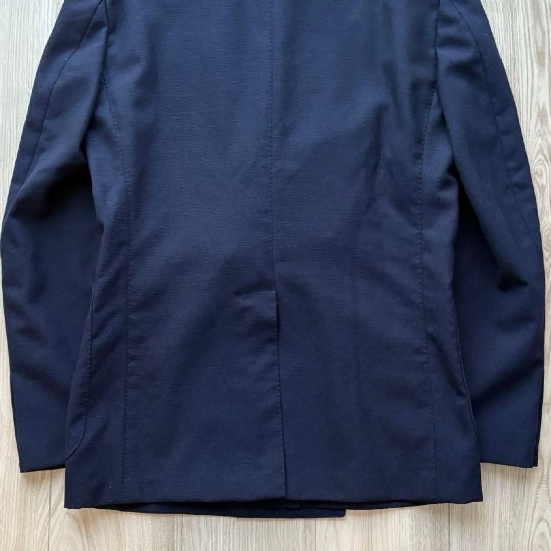 【美品】ernesto エルネスト アンコンジャケット 48 ネイビー イタリア
