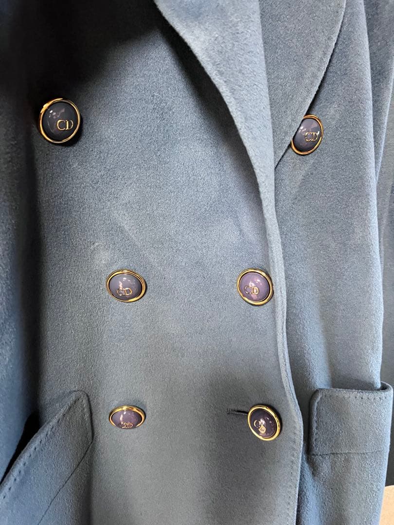Christian Dior CDロゴ入りダブルブレストジャケット