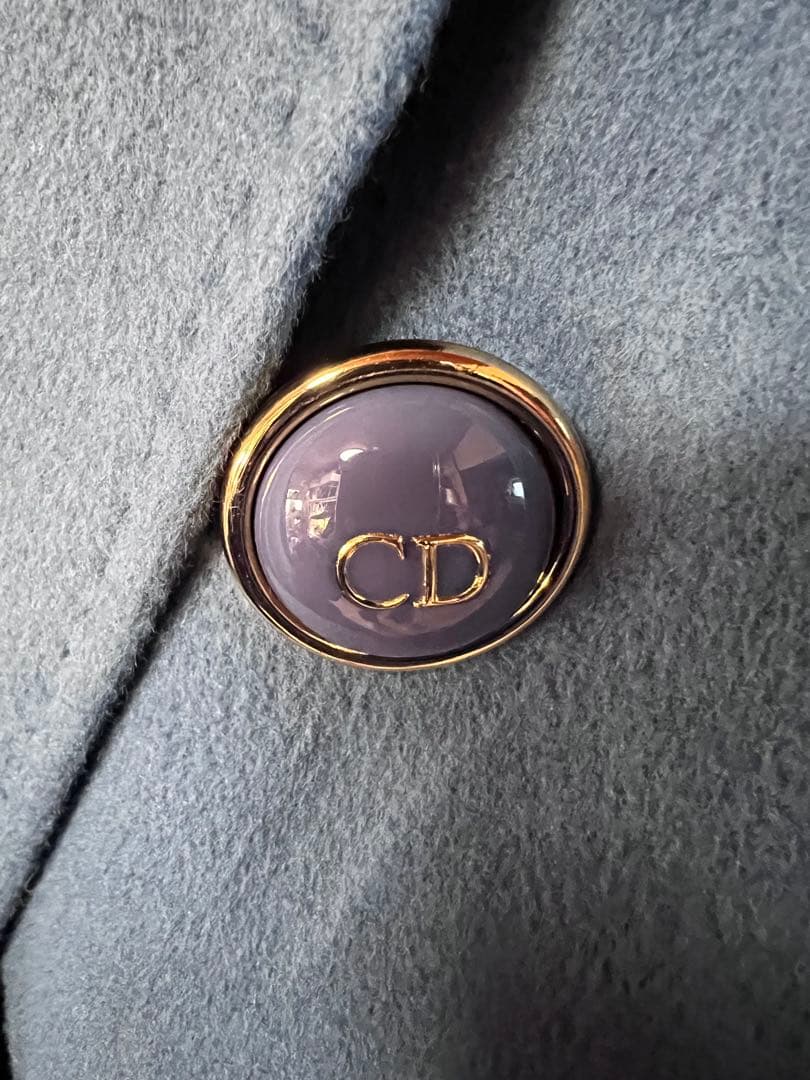 Christian Dior CDロゴ入りダブルブレストジャケット