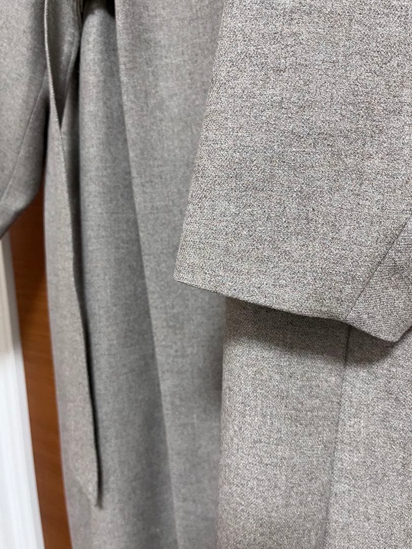 HYKE(ハイク) PARIGOT別注 COLLARLESS WOOL COAT