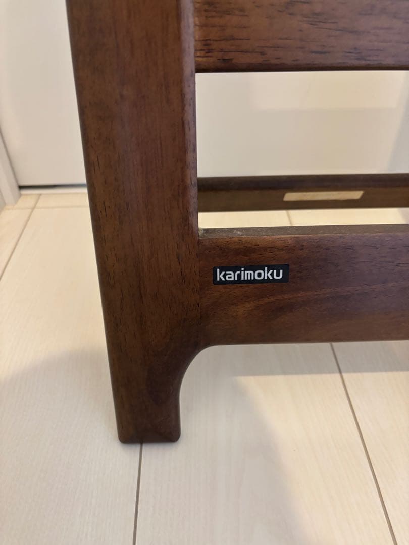 karimoku 木製スリッパラック 4段収納