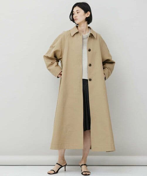 Curensology　カレンソロジー　ステンカラーコート　ベージュ