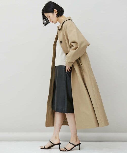 Curensology　カレンソロジー　ステンカラーコート　ベージュ