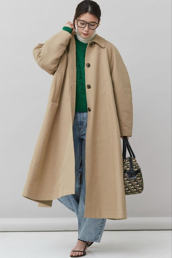 Curensology　カレンソロジー　ステンカラーコート　ベージュ