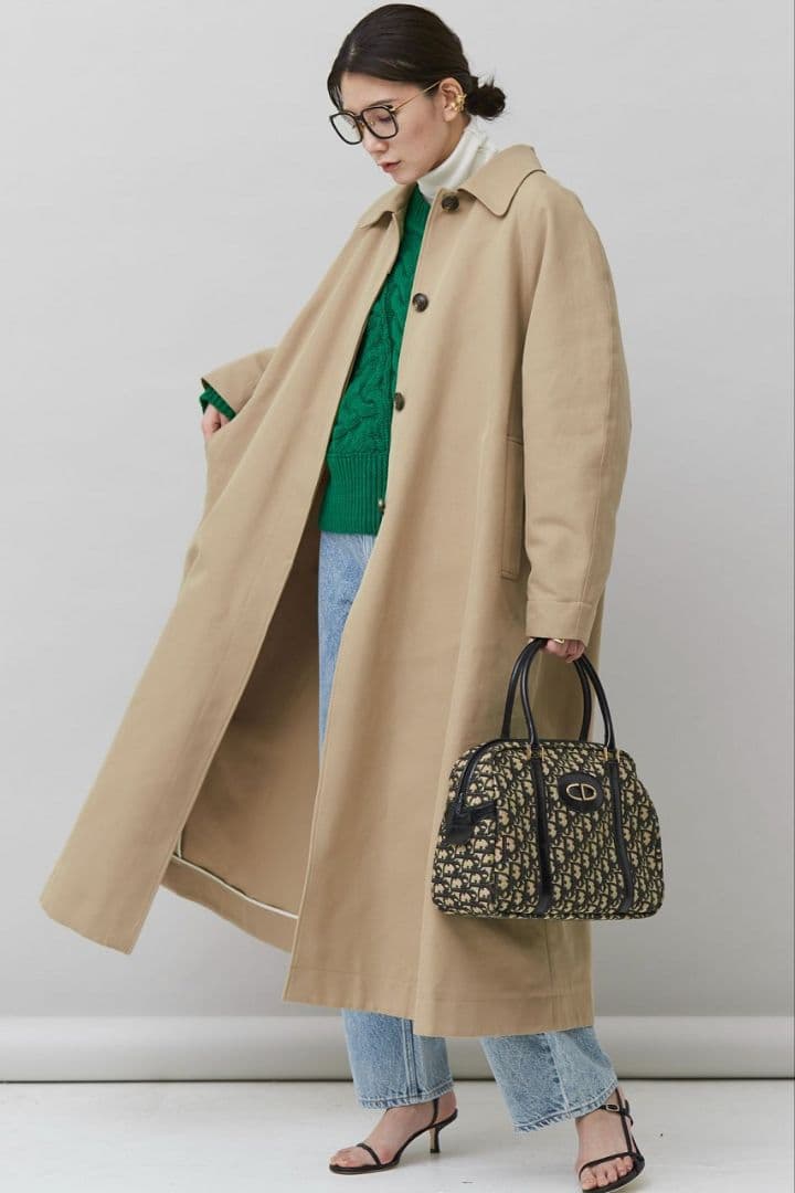 Curensology　カレンソロジー　ステンカラーコート　ベージュ